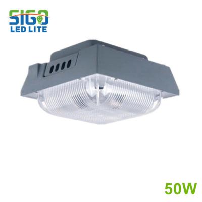 50-100W IP65 LED luz dossel para posto de gasolina
