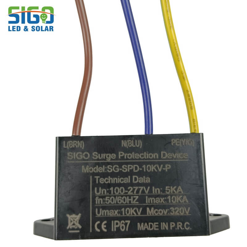 Tecnologia SIGOLED - 10KV SPD para luzes de rua LED