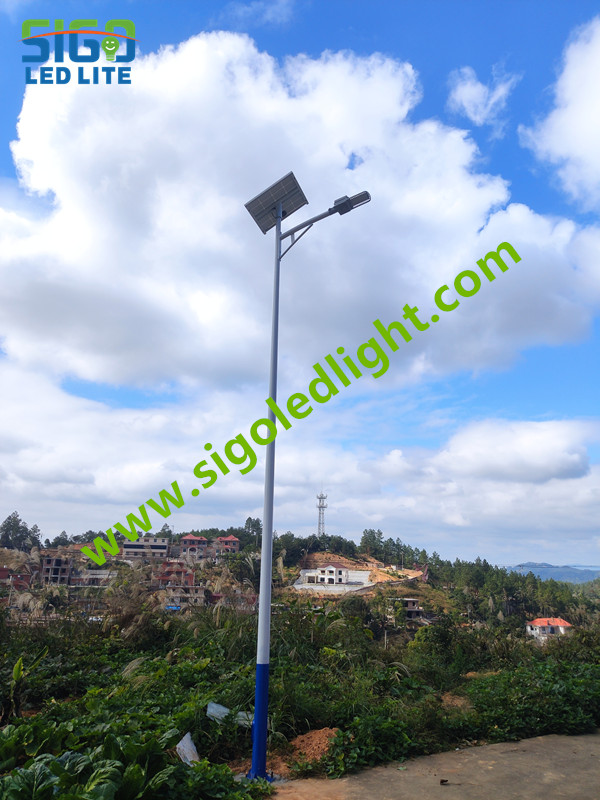 Projeto de luz de rua solar GSTRL - efeito de iluminação
